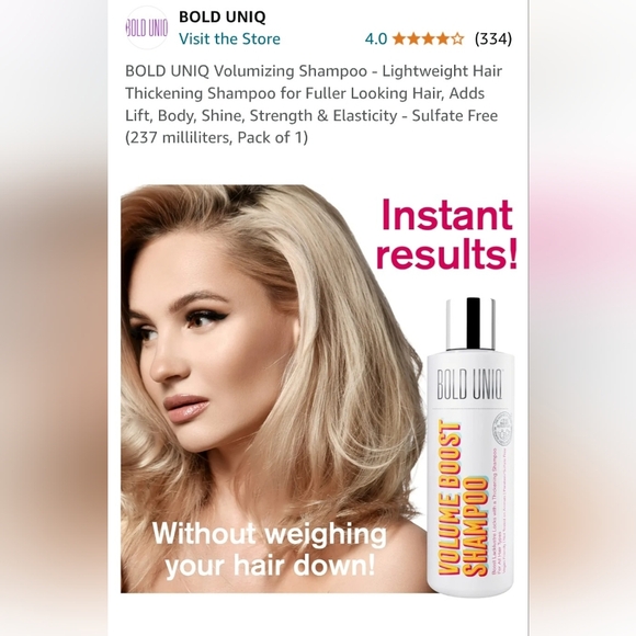 Bold Uniq volume boost shampoo - Picture 4 of 9